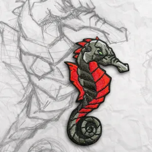GRUMPY DARK SEAHORSE MORALE PATCH