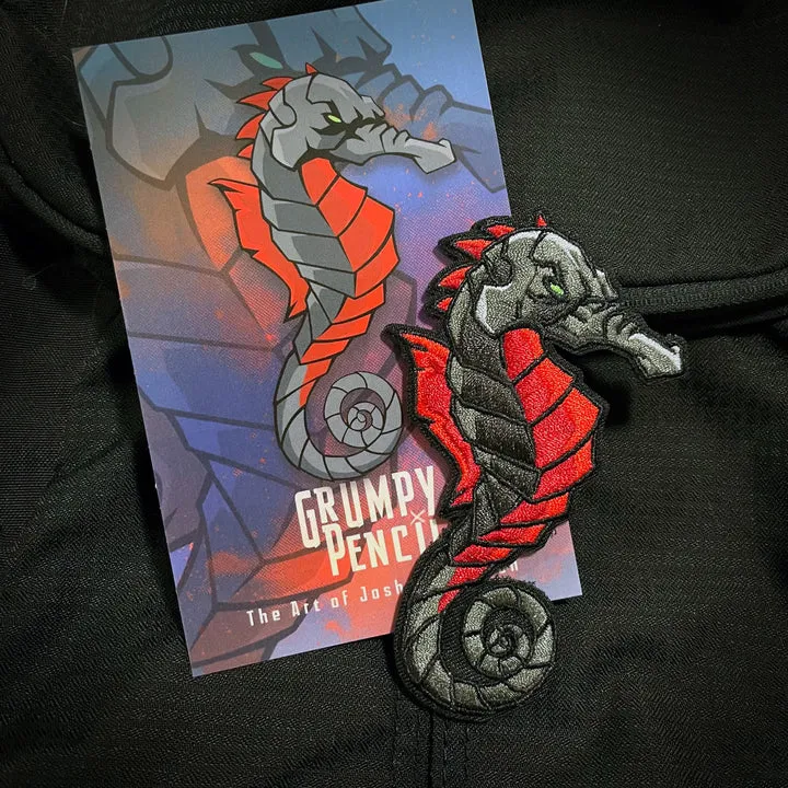 GRUMPY DARK SEAHORSE MORALE PATCH