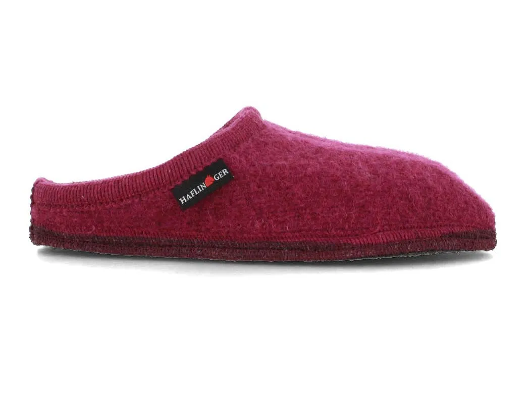 HAFLINGER Men Women Felt Slippers 'Alaska', mulberry
