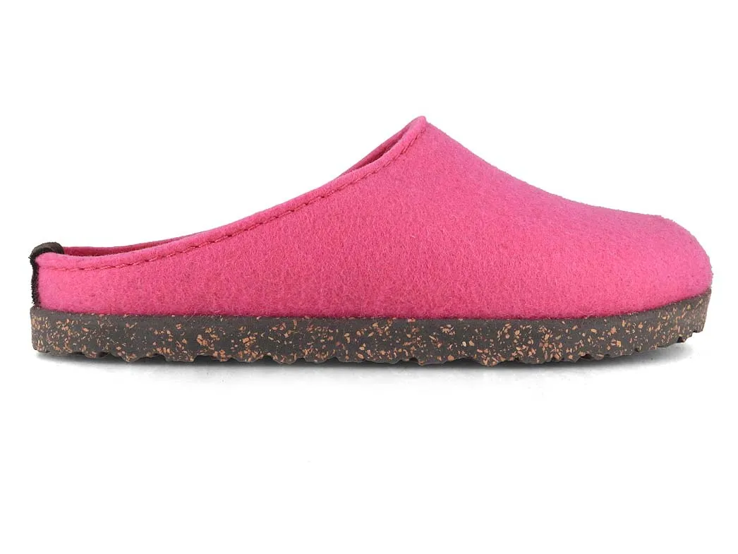 HAFLINGER Women Felt Slippers 'Manhattan', pink