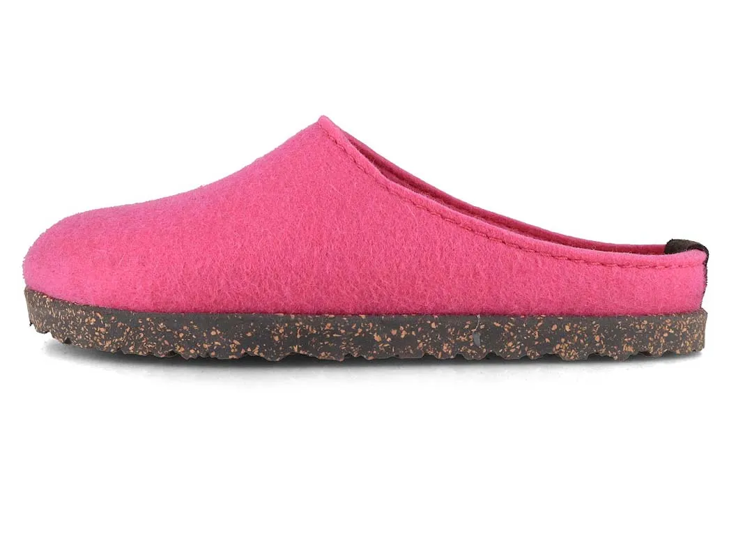 HAFLINGER Women Felt Slippers 'Manhattan', pink
