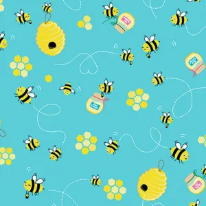 Happy Camper Bee Sweet Aqua