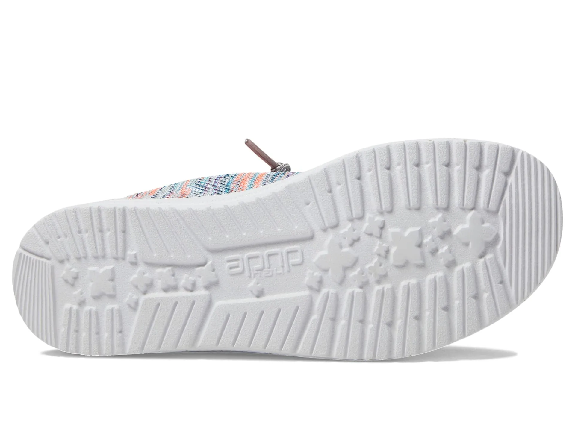 Hey Dude Wendy Stretch Loafers for Little and Big Kids with Low-Top Silhouette and Lace-Up Closure Sunset Pink 4 Big Kid M
