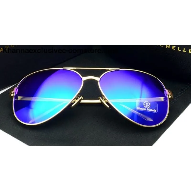 High Quality Women Polarized UV 400 Sunglasses Mirror Pilot Branded Designer Pink Lens Goggles