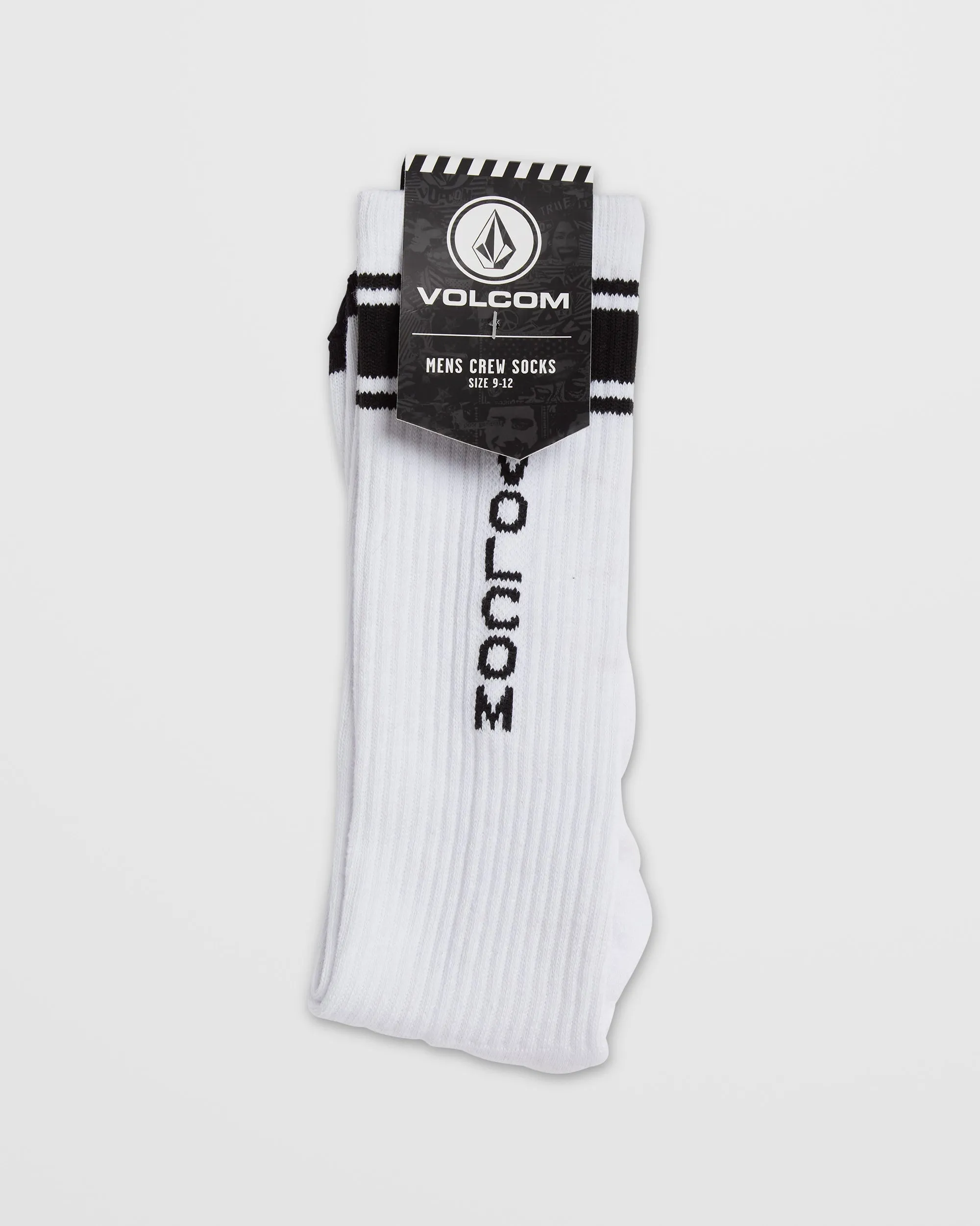 High Stripe Socks - WHITE