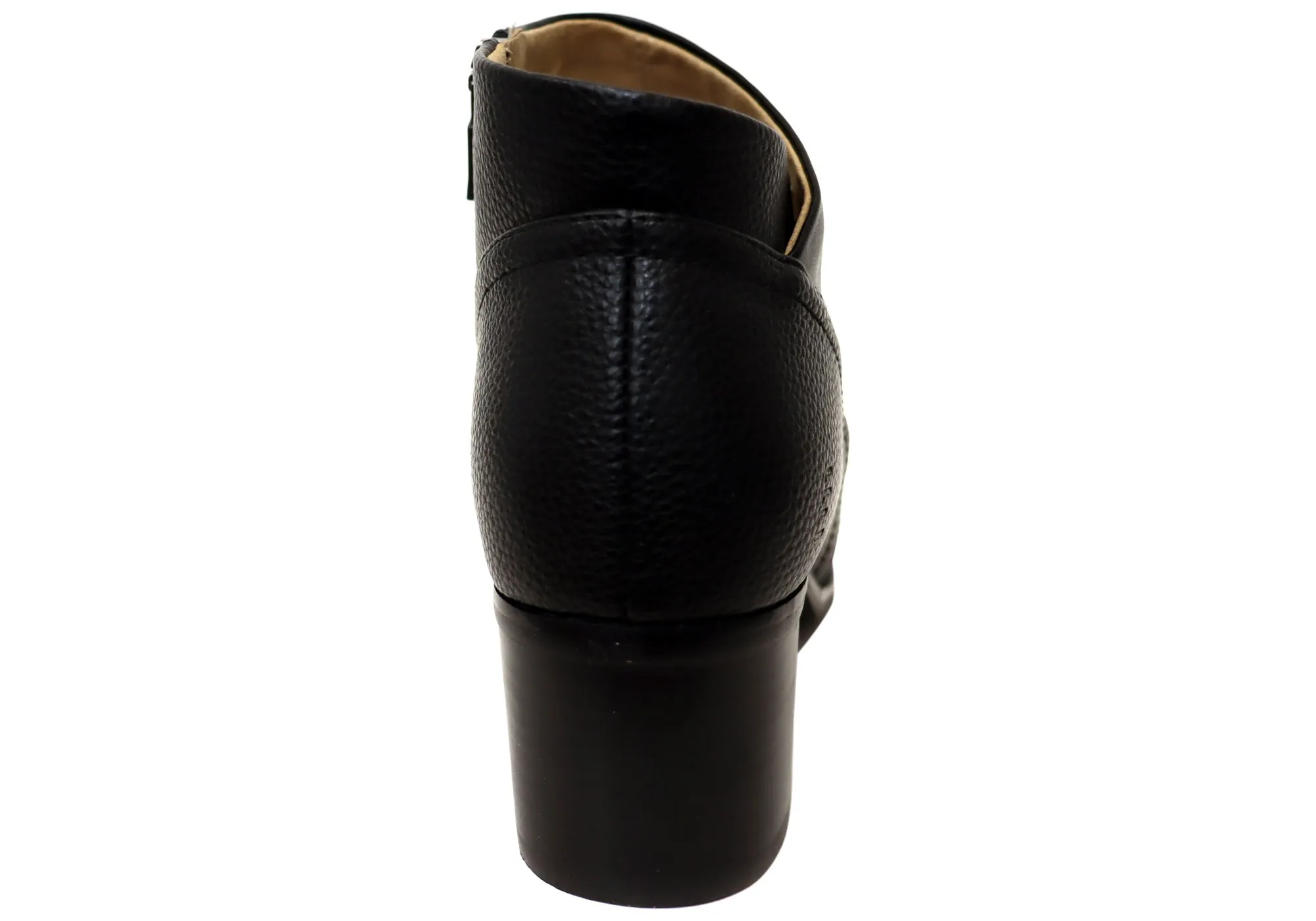 Homyped Empress Block Heel Womens Wide Fit Ankle Boots