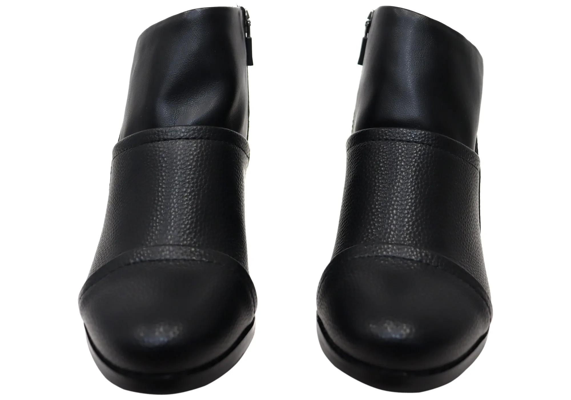 Homyped Empress Block Heel Womens Wide Fit Ankle Boots