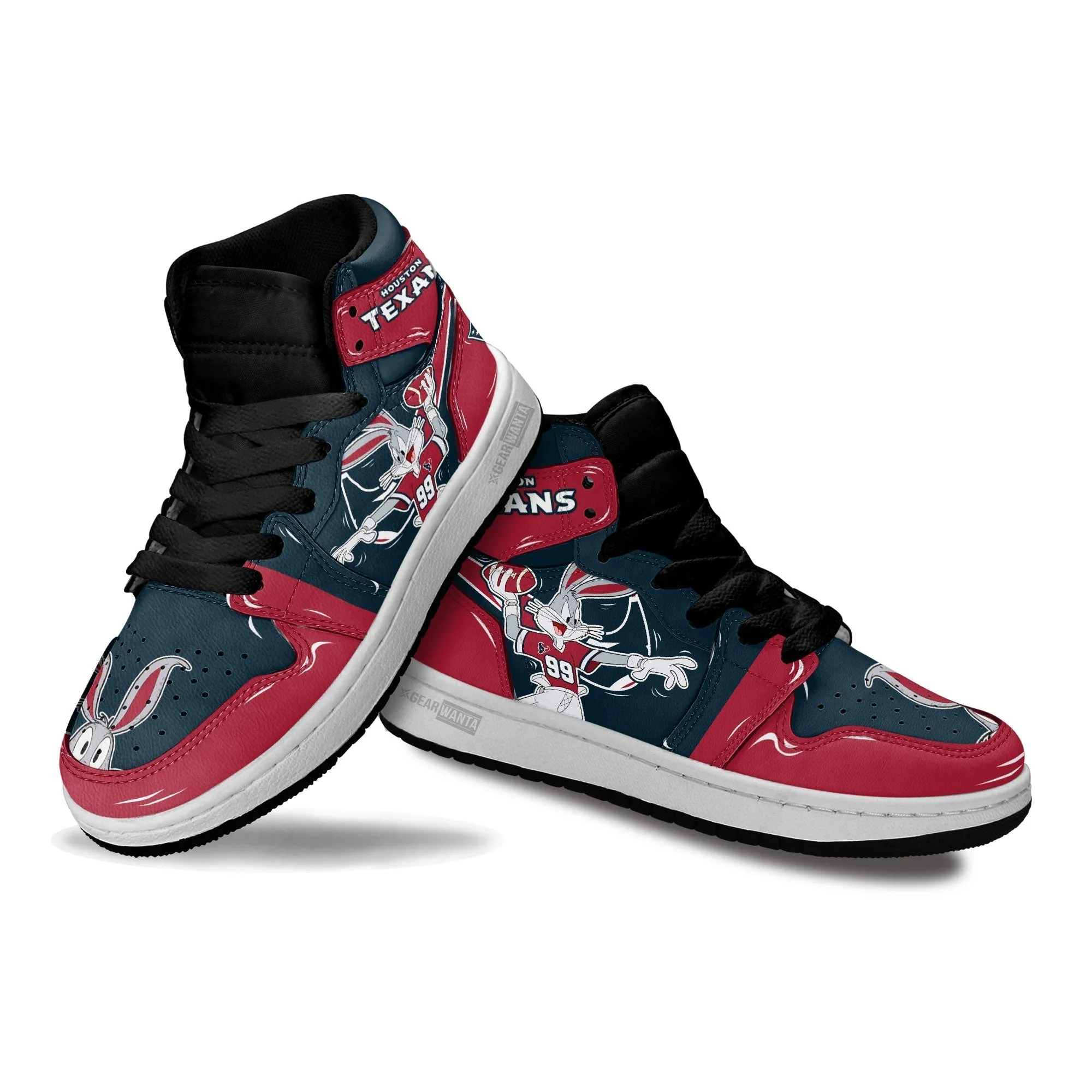 Houston Texans Kid J1s Sneakers Custom