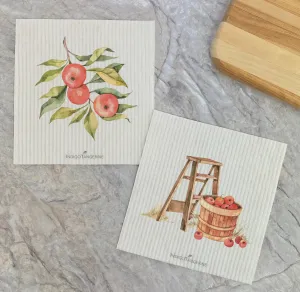 Indigo Tangerine Swedish Dish Cloth 2/pk 3 Options
