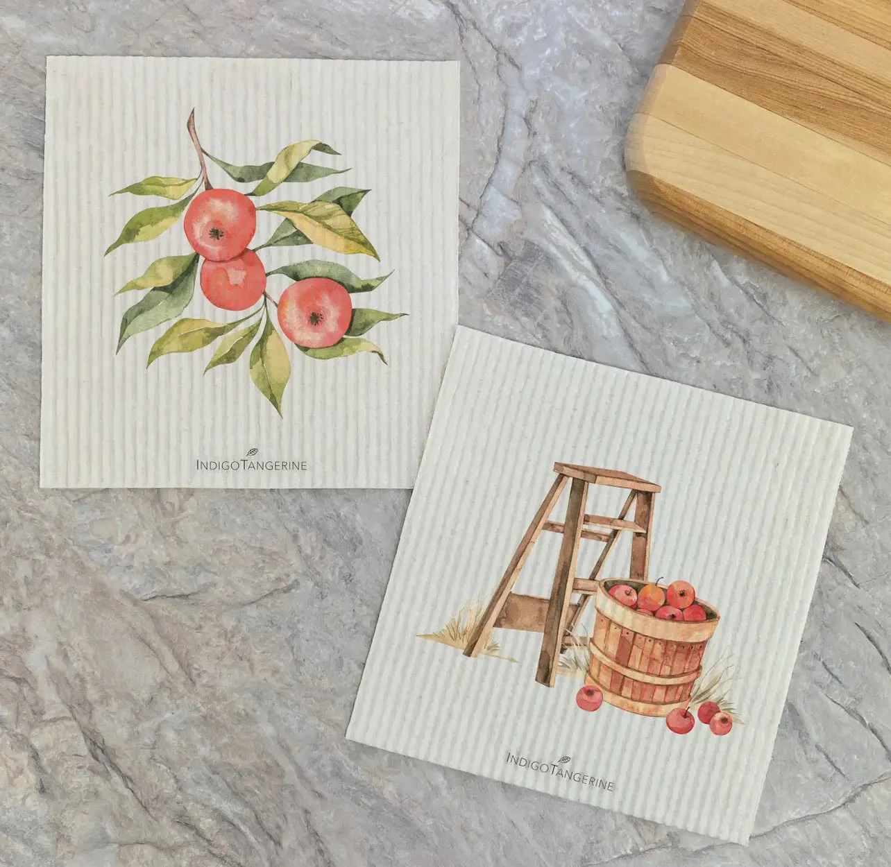 Indigo Tangerine Swedish Dish Cloth 2/pk 3 Options