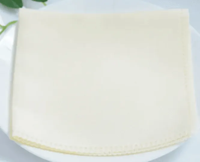Ivory Cloth Dinner Napkins Set of 4
