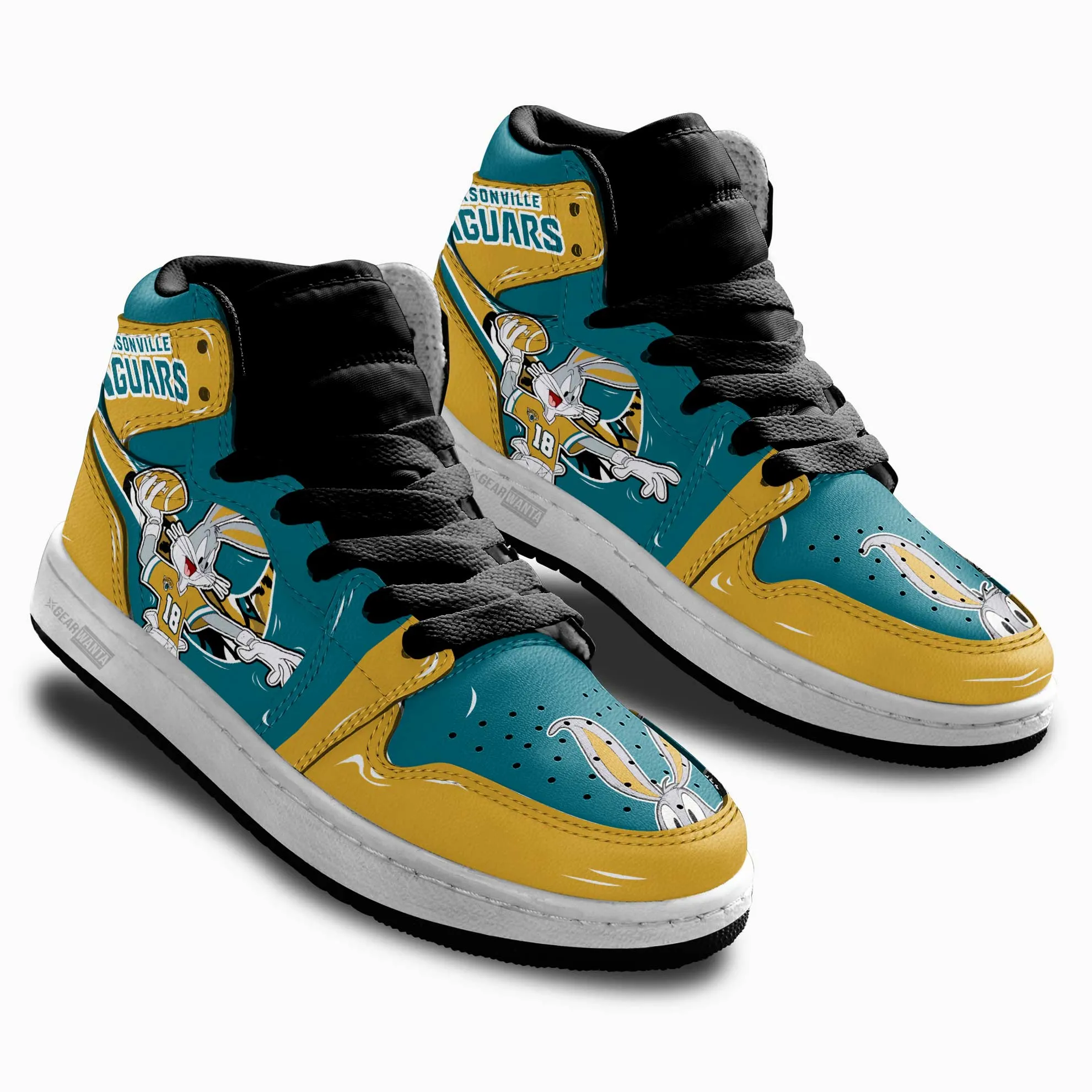 Jaguars Kid J1s Sneakers Custom