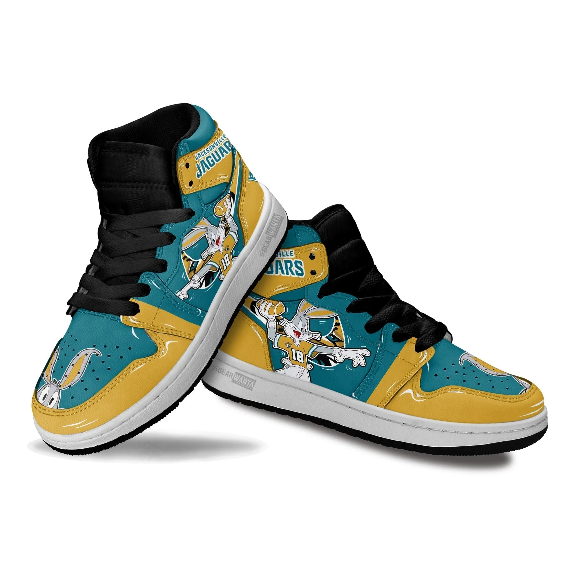 Jaguars Kid J1s Sneakers Custom