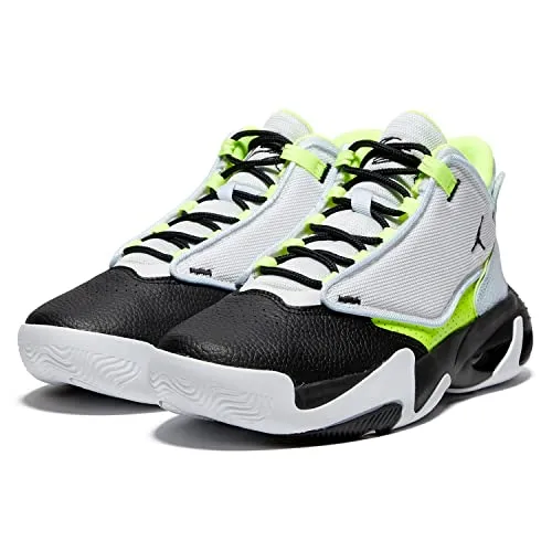 Jordan Girl's Max Aura 4 (Big Kid) Platinum Tint/Black/Volt/Blue Tint 7 Big Kid M