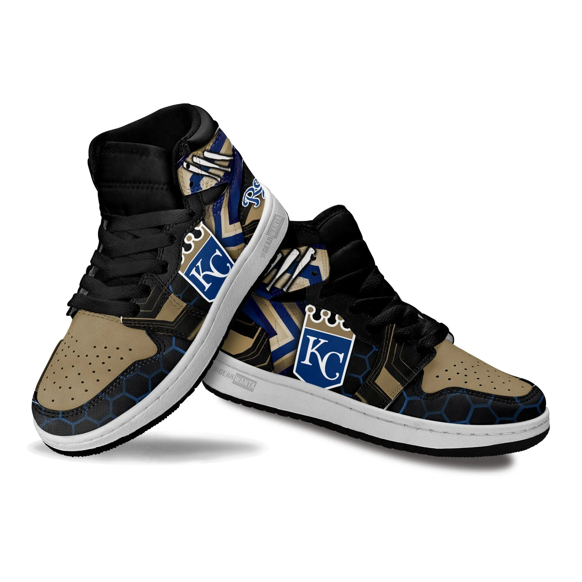 Kansas City Royals Kid J1s Sneakers Custom