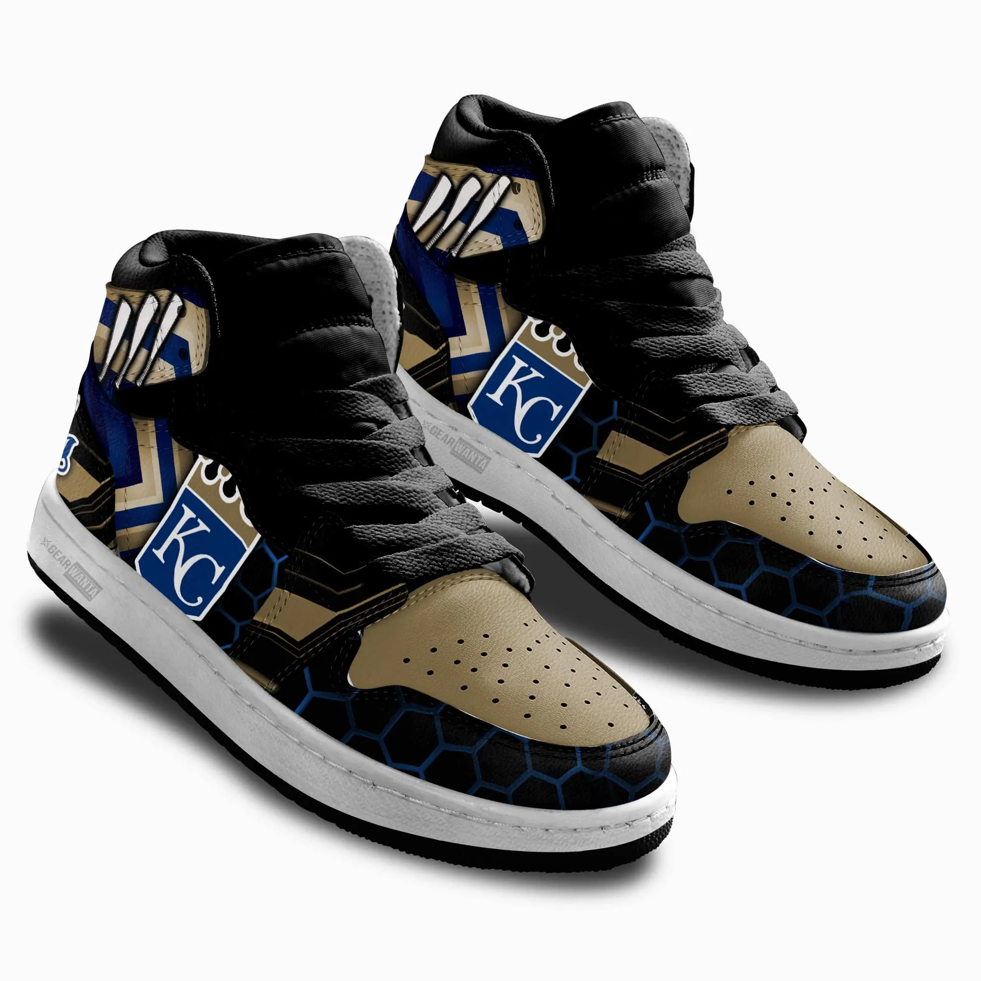 Kansas City Royals Kid J1s Sneakers Custom