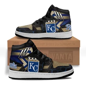 Kansas City Royals Kid J1s Sneakers Custom
