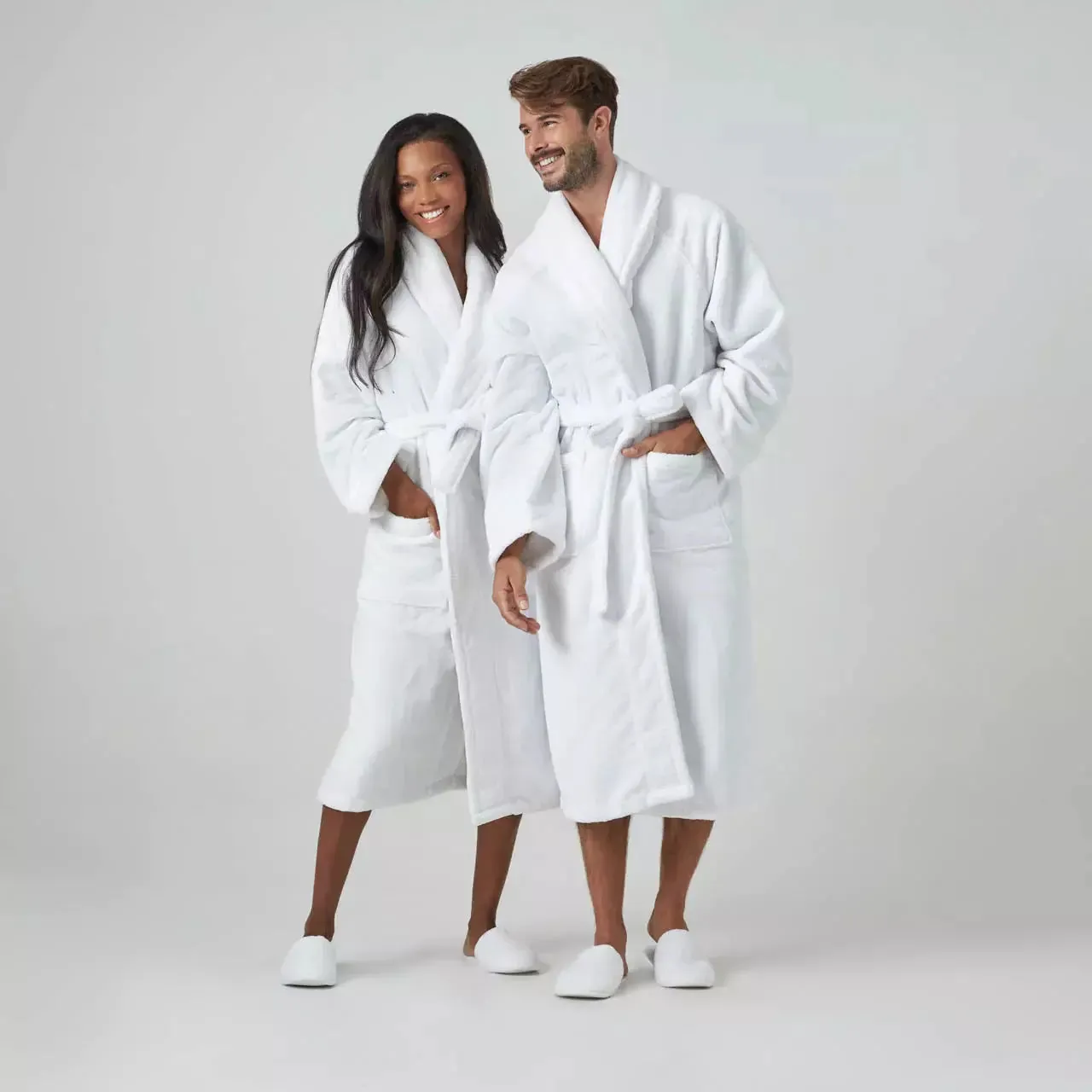 Kashwere Ultra Plush White Slippers Kapua Cotton Velour