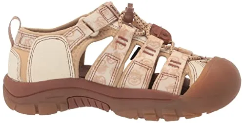 KEEN Newport H2 Closed Toe Water Sandals, Smokey Bear/Smores, 4 US Unisex Big Kid