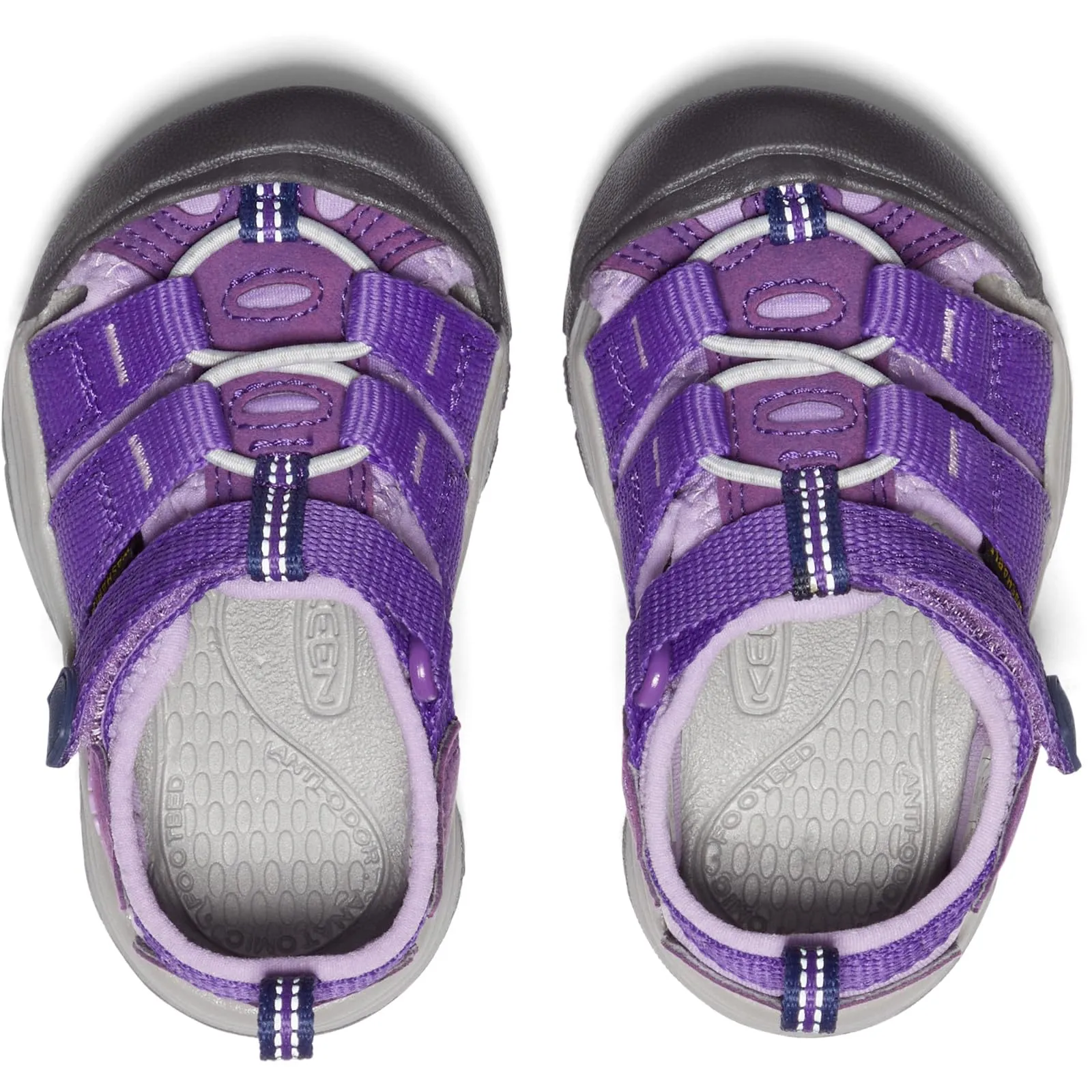 KEEN Newport H2 Closed Toe Water Sandals, Tillandsia Purple/English Lavender, 1 US Unisex Big Kid