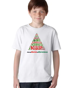 #Keep Christ in Christmas Hashtag Jesus Christian T-Shirt for Kids
