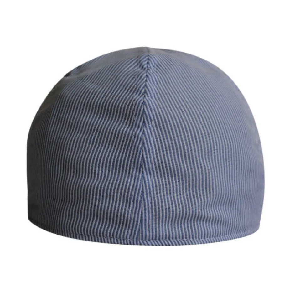 Kids The Seersucker Boston Scally Cap - Light Blue