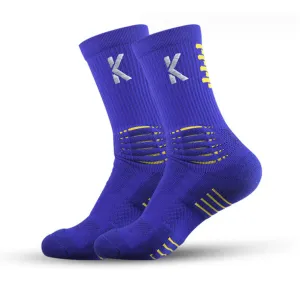 Klyng Unisex PowerStep Achilles Support Blue Compression Socks