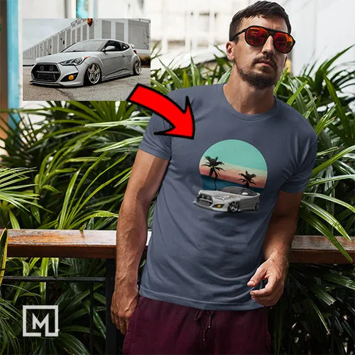 Korean Cars | Custom Print for Men | Fitted T-shirt