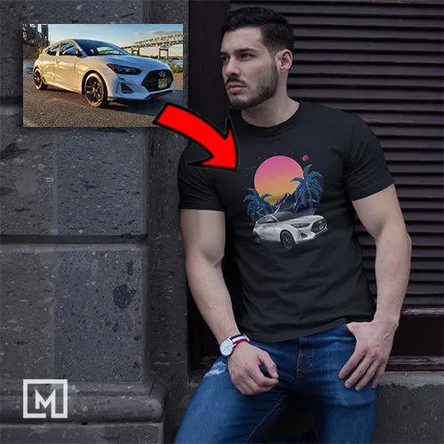 Korean Cars | Custom Print for Men | Fitted T-shirt