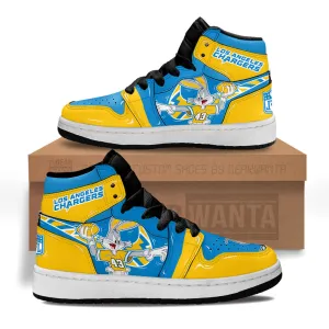 LA Chargers Kid J1s Sneakers Custom