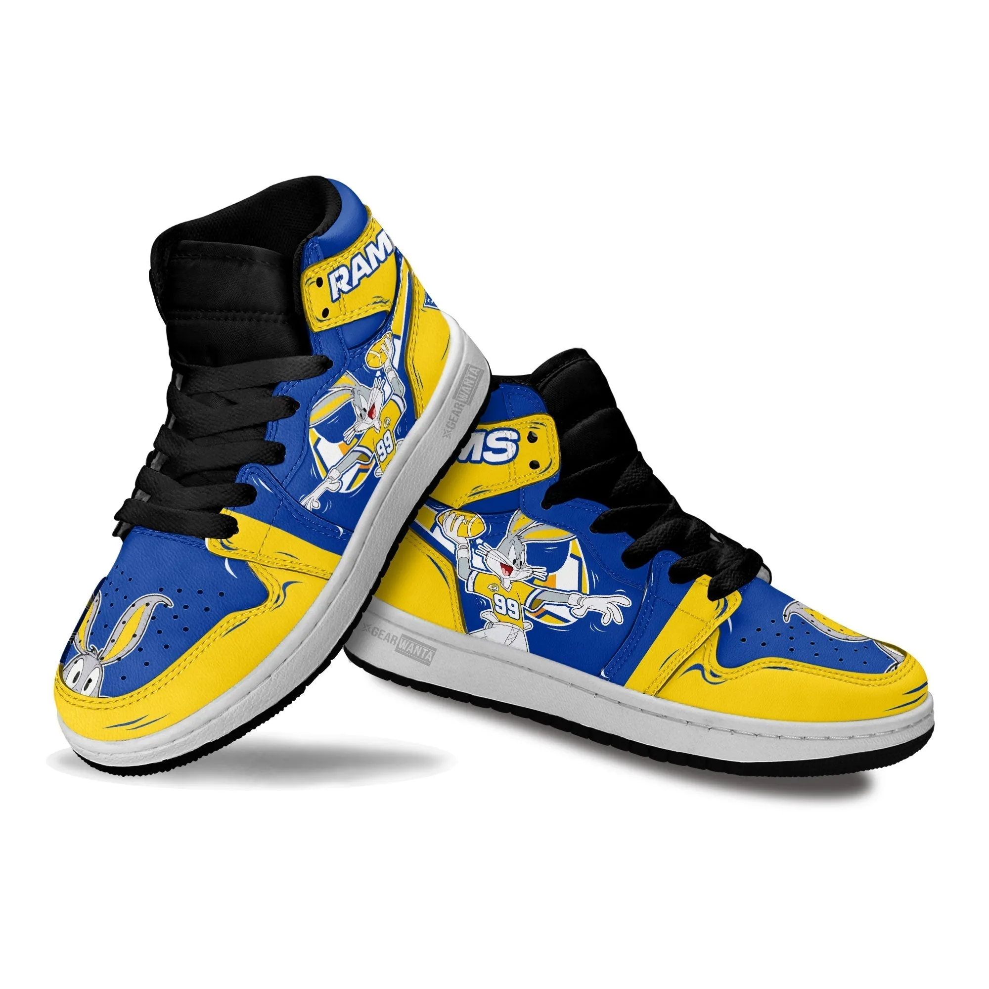 LA Rams Kid J1s Sneakers Custom