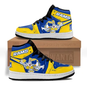 LA Rams Kid J1s Sneakers Custom