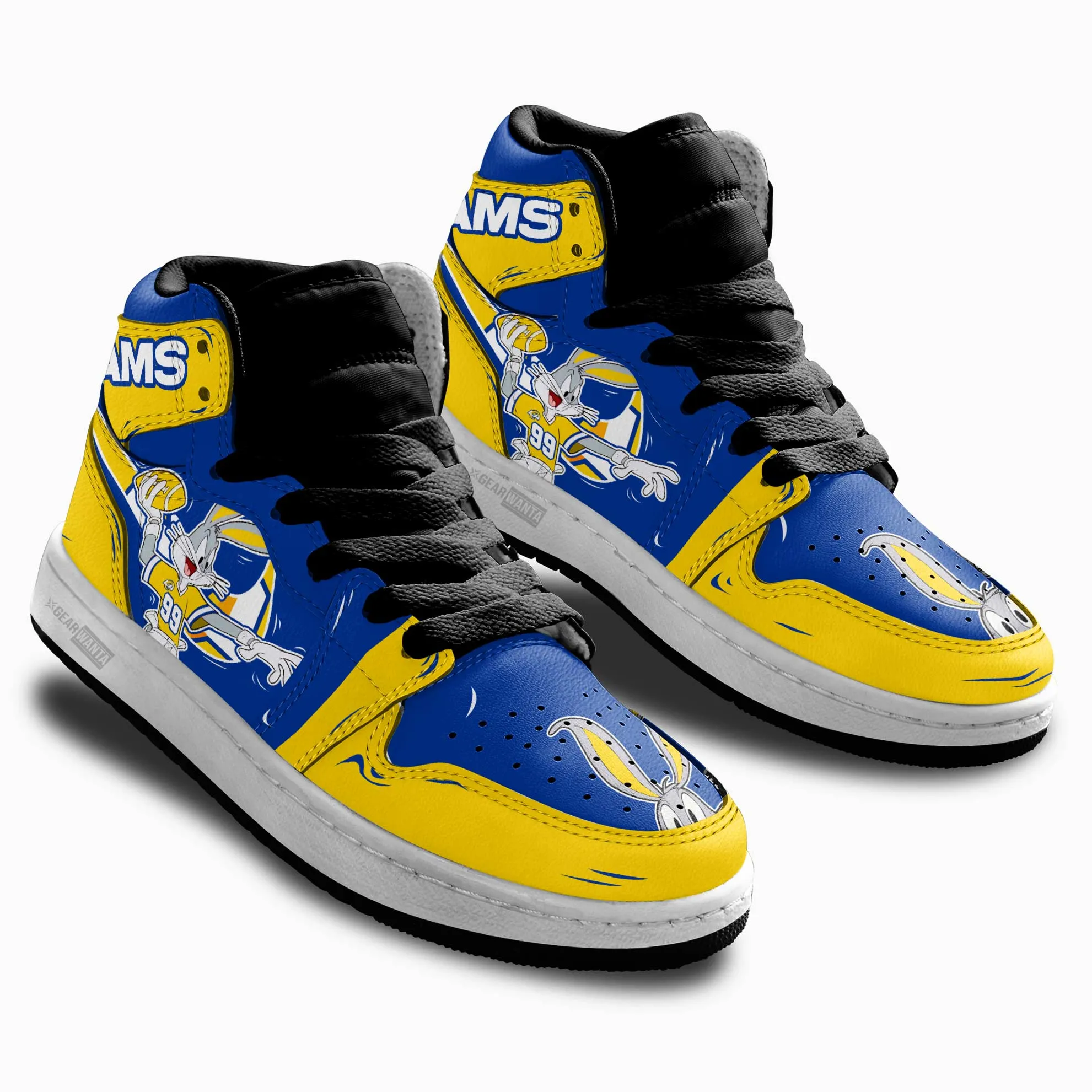 LA Rams Kid J1s Sneakers Custom