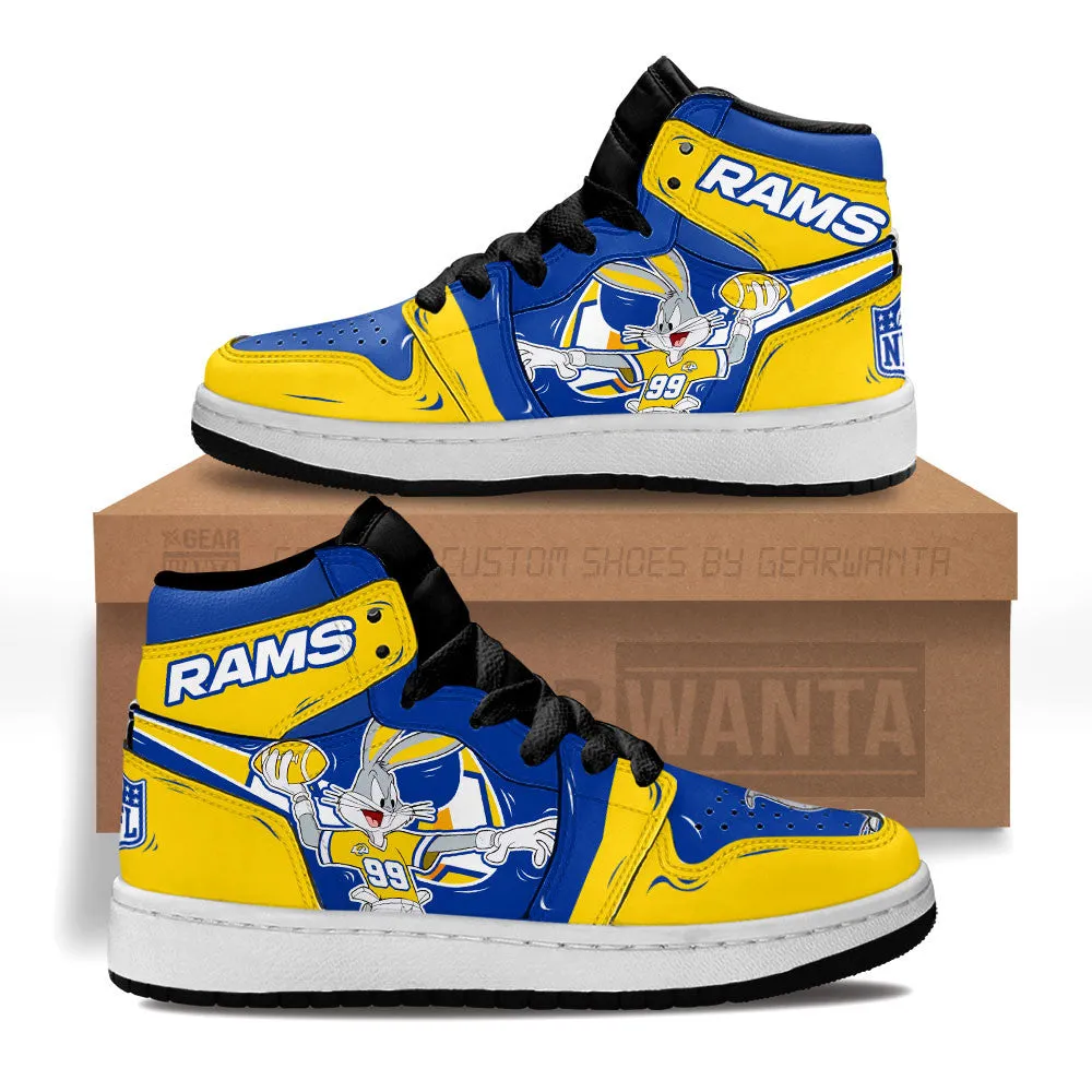 LA Rams Kid J1s Sneakers Custom