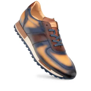 Latini Multi-tone  Sneaker Blue/Multi By Mezlan Made In Spain Brand