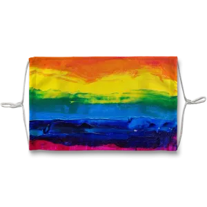 LGBT Pride Rainbow Canvas Paint Face Mask