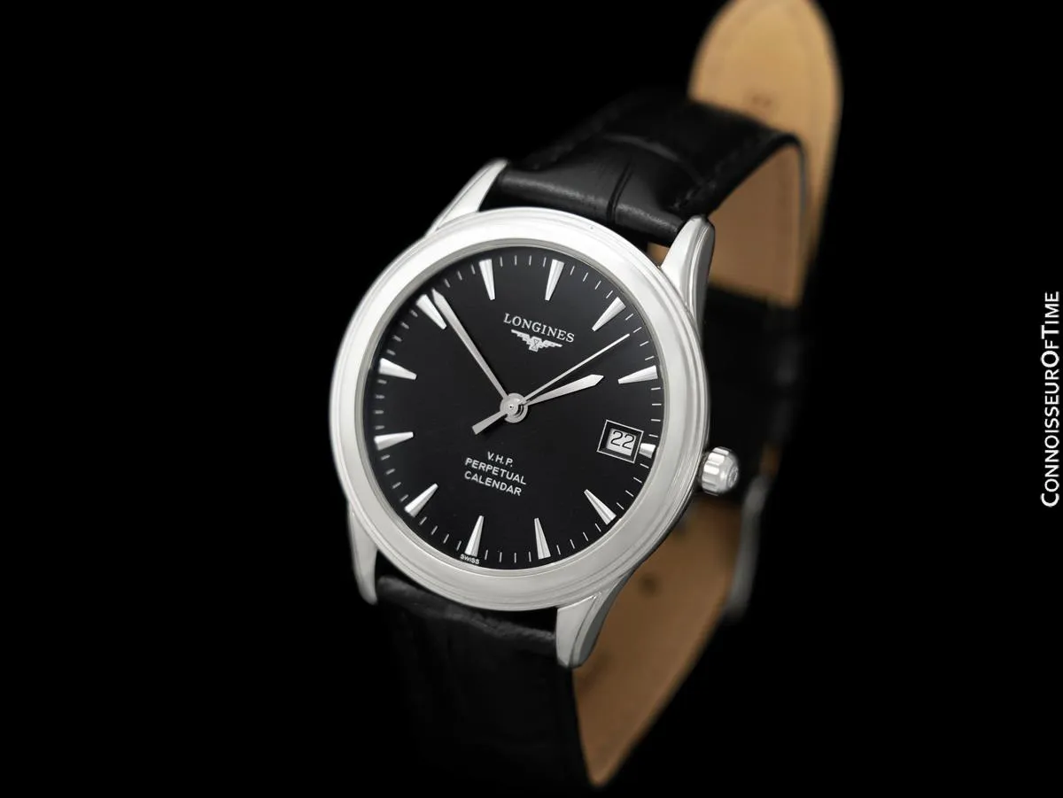 Longines Flagship V.H.P. Perpetual Calendar Mens Watch - Stainless Steel