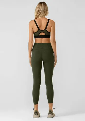 Lorna Jane Stomach Support Pocket Ankle Biter Leggings - Luxury Green