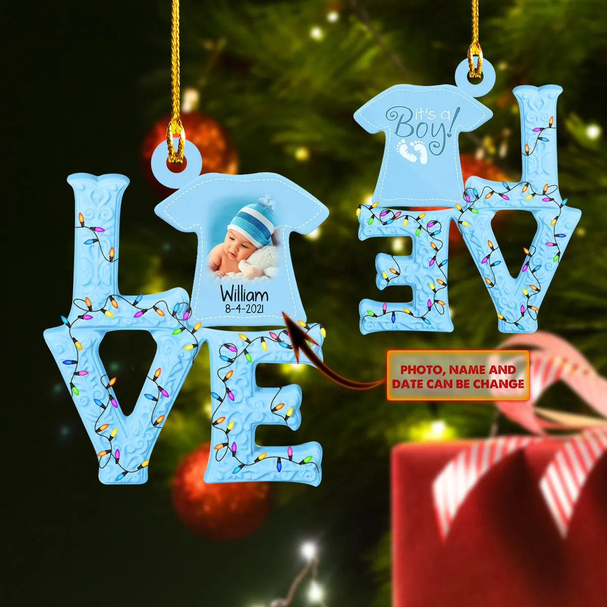 Love My Kid - Custom Shaped Ornament - Nmd 21