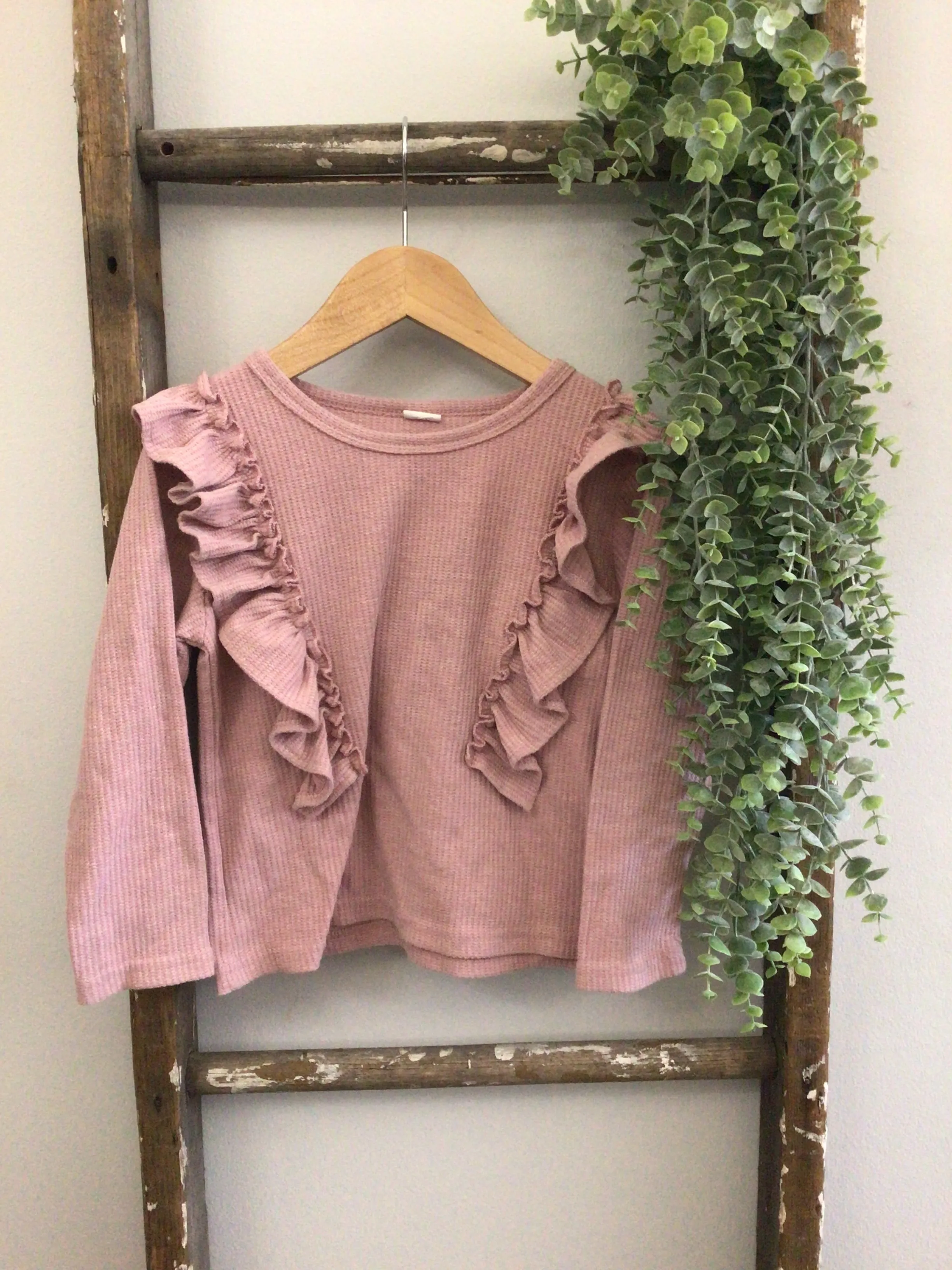Mauve ribbed long sleeve-5