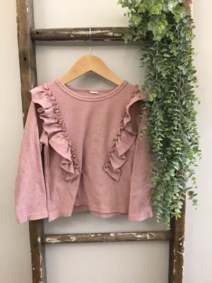 Mauve ribbed long sleeve-5
