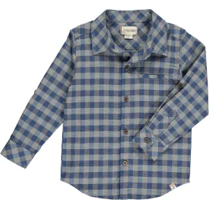 Me & Henry Grey/Blue Plaid Atwood Woven Shirt