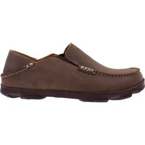 Men's OluKai Moloa Dark Wood/Dark Java Nubuck