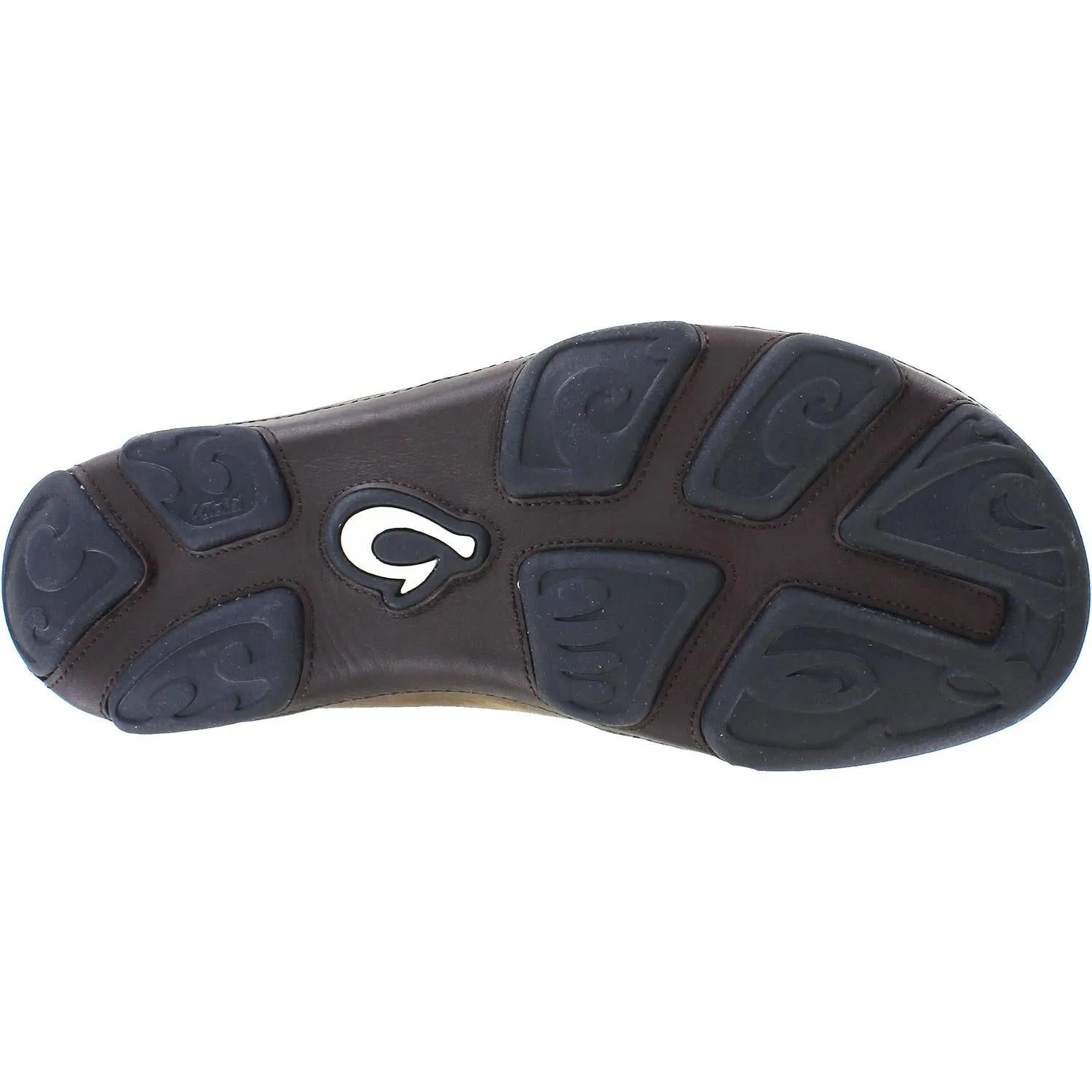 Men's OluKai Moloa Dark Wood/Dark Java Nubuck