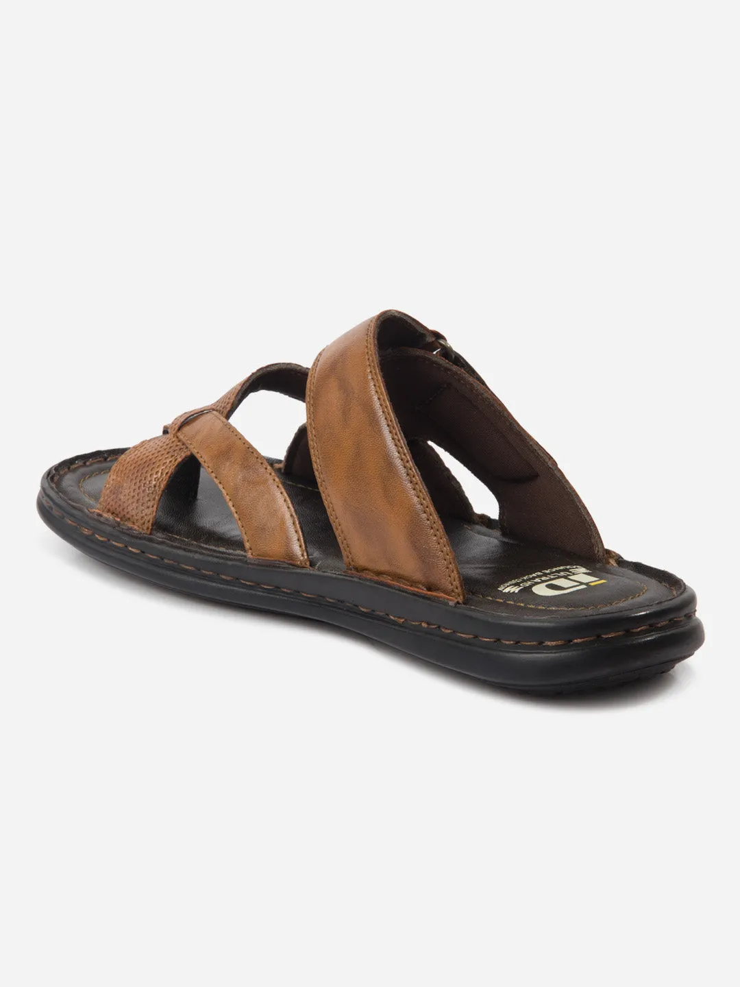 Men's Tan Cross Strap Sandals (ID4151)
