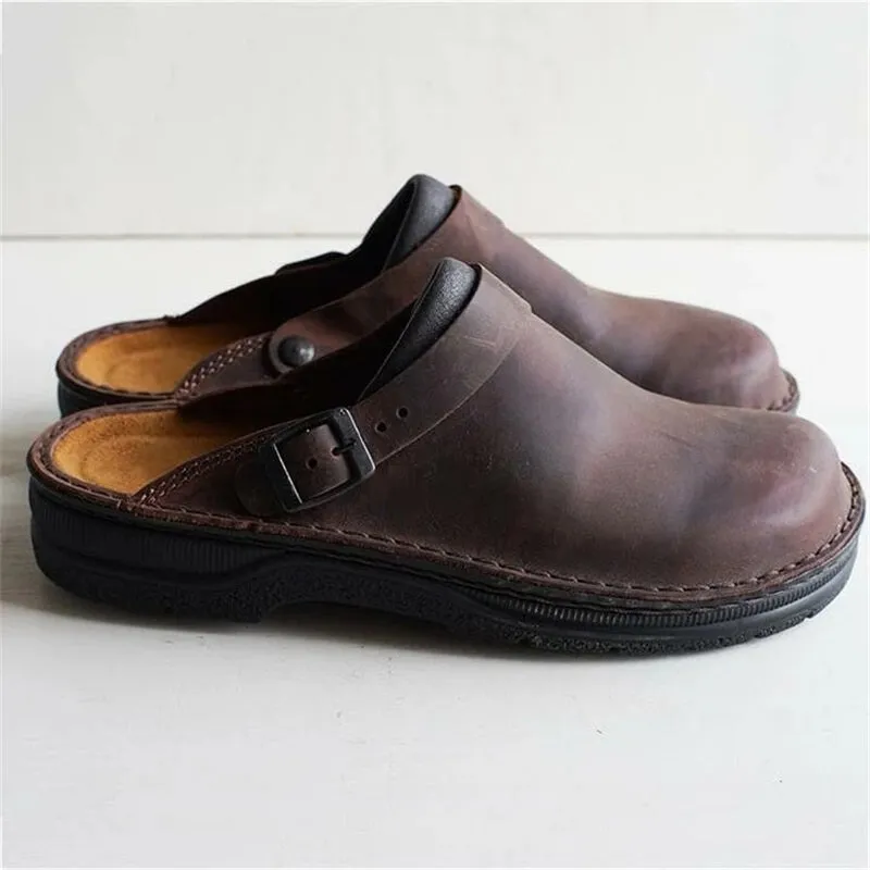 Men's Vegan Leather Casual Slipper