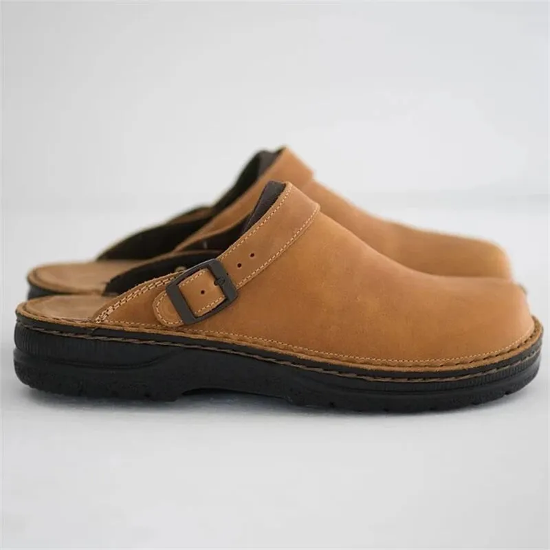 Men's Vegan Leather Casual Slipper