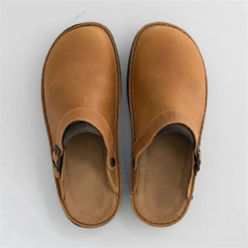 Men's Vegan Leather Casual Slipper