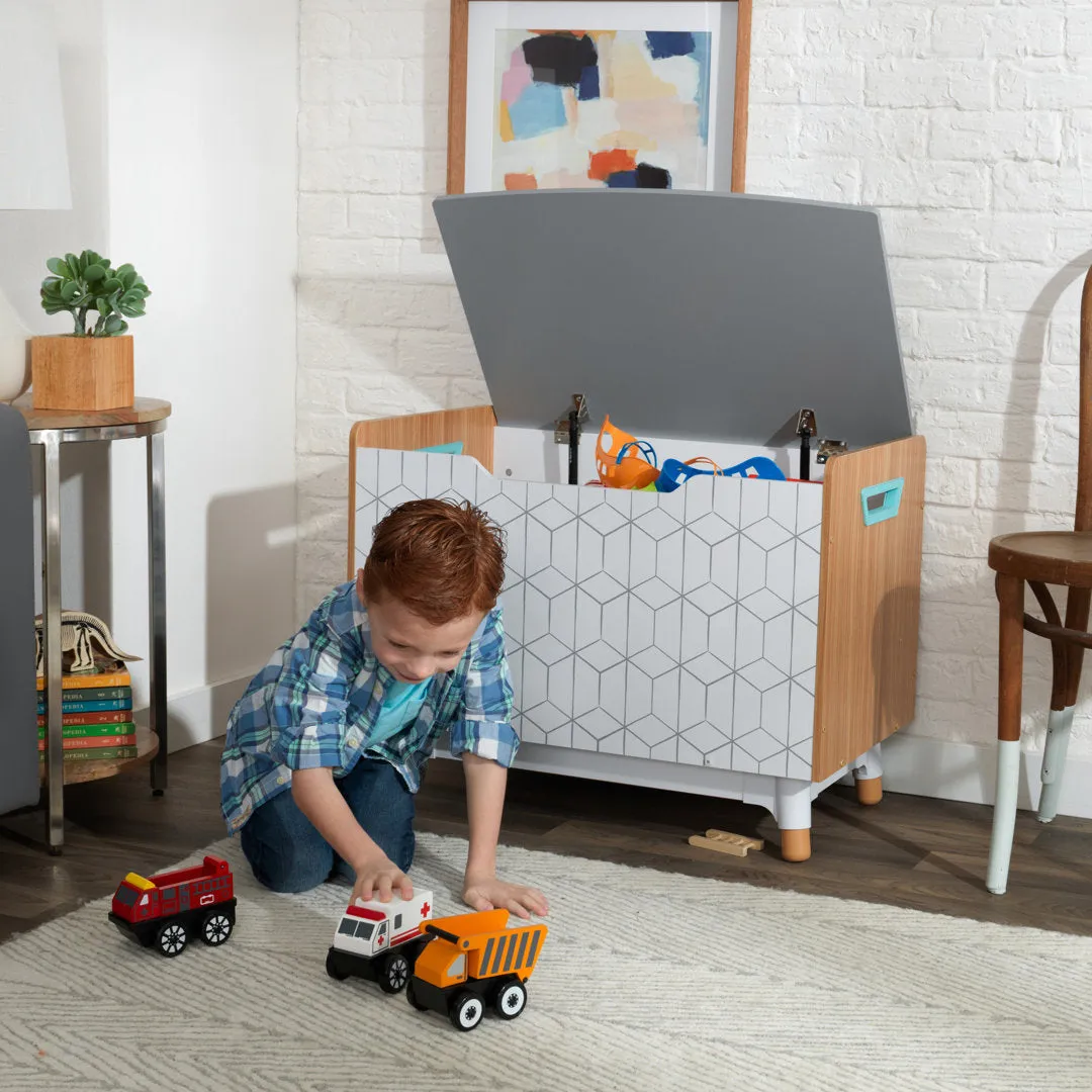 Mid-Century Toy Storage Bench KidKraft
