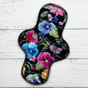 Moderate Absorbency Reusable Pads: Pansy